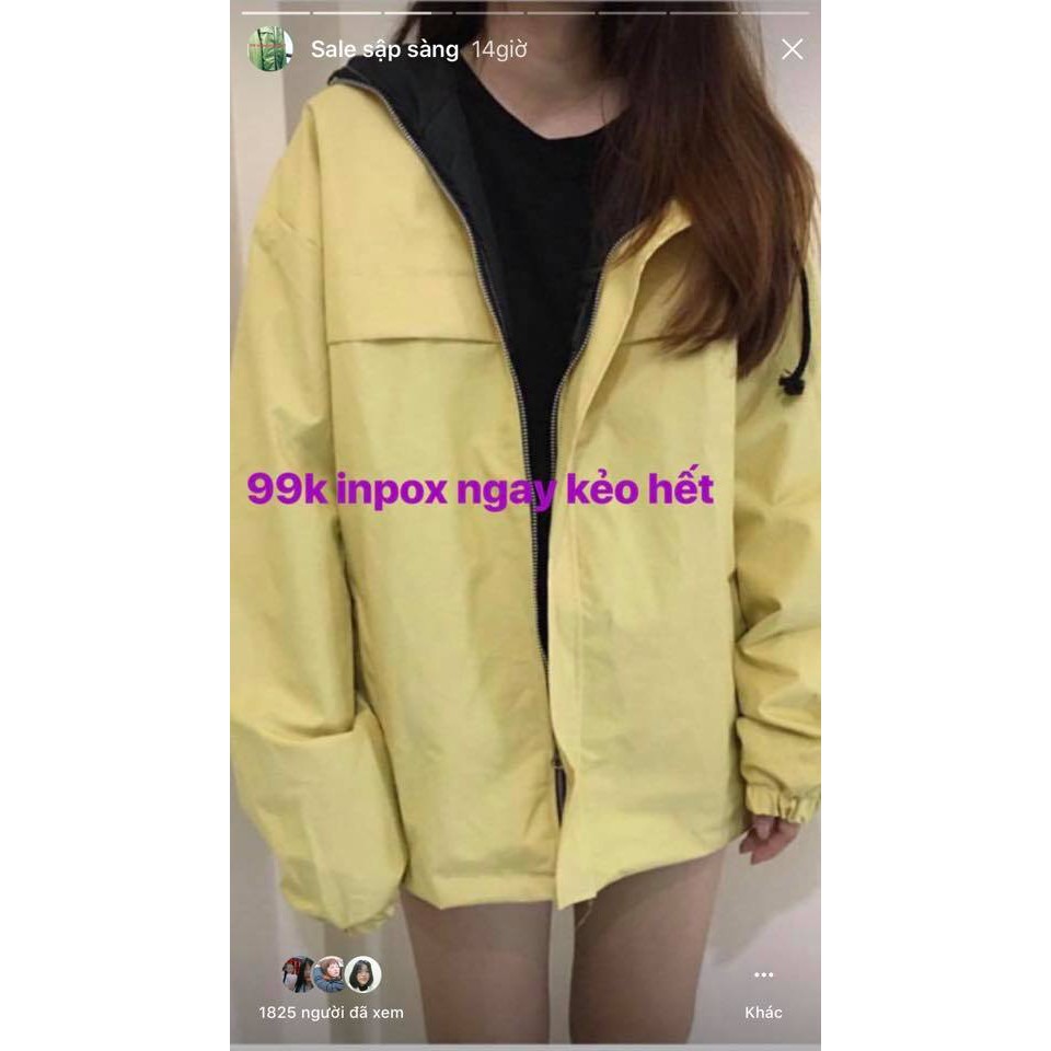 Áo Khoác Dù nhiều màu
