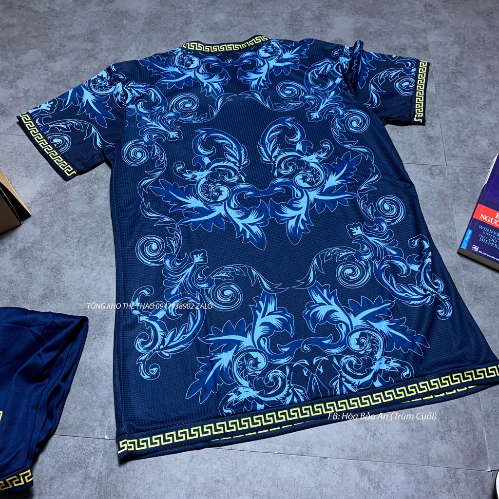 Set Bộ Quần Áo Bóng Đá Đội Tuyển Ý Xanh Đen Sân Nhà 2022-2023 Vải Thái Cao Cấp- Áo Tuyển ý 2023