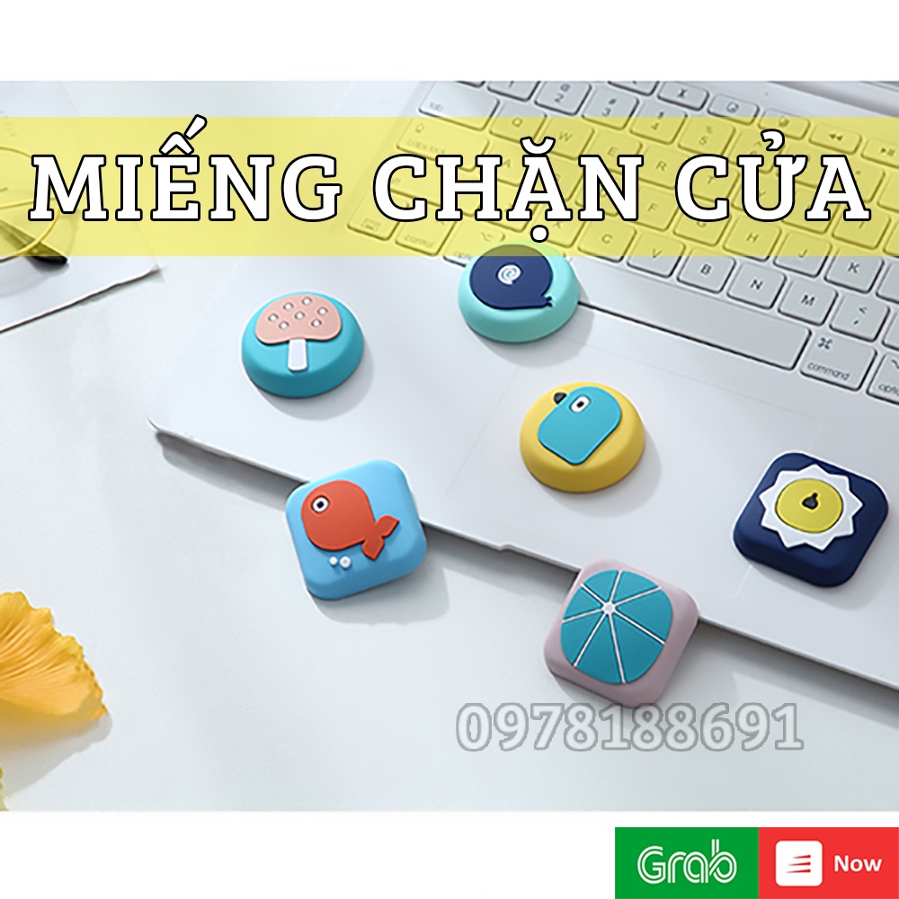 Miếng Silicon Dán Tường Chặn Cửa Chống Va Đập, Giảm Tiếng Ồn