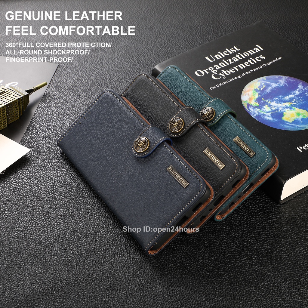 IPhone 15/14 Plus 15/14/13/12/11 Pro Max 13/12 mini SE 2020 iPhone Xs/XR/X Max iPhone 8/7 Plus Với chức năng bàn chải chống trộm RFID nắp gập Bao da ví da thật PU tự nhiên