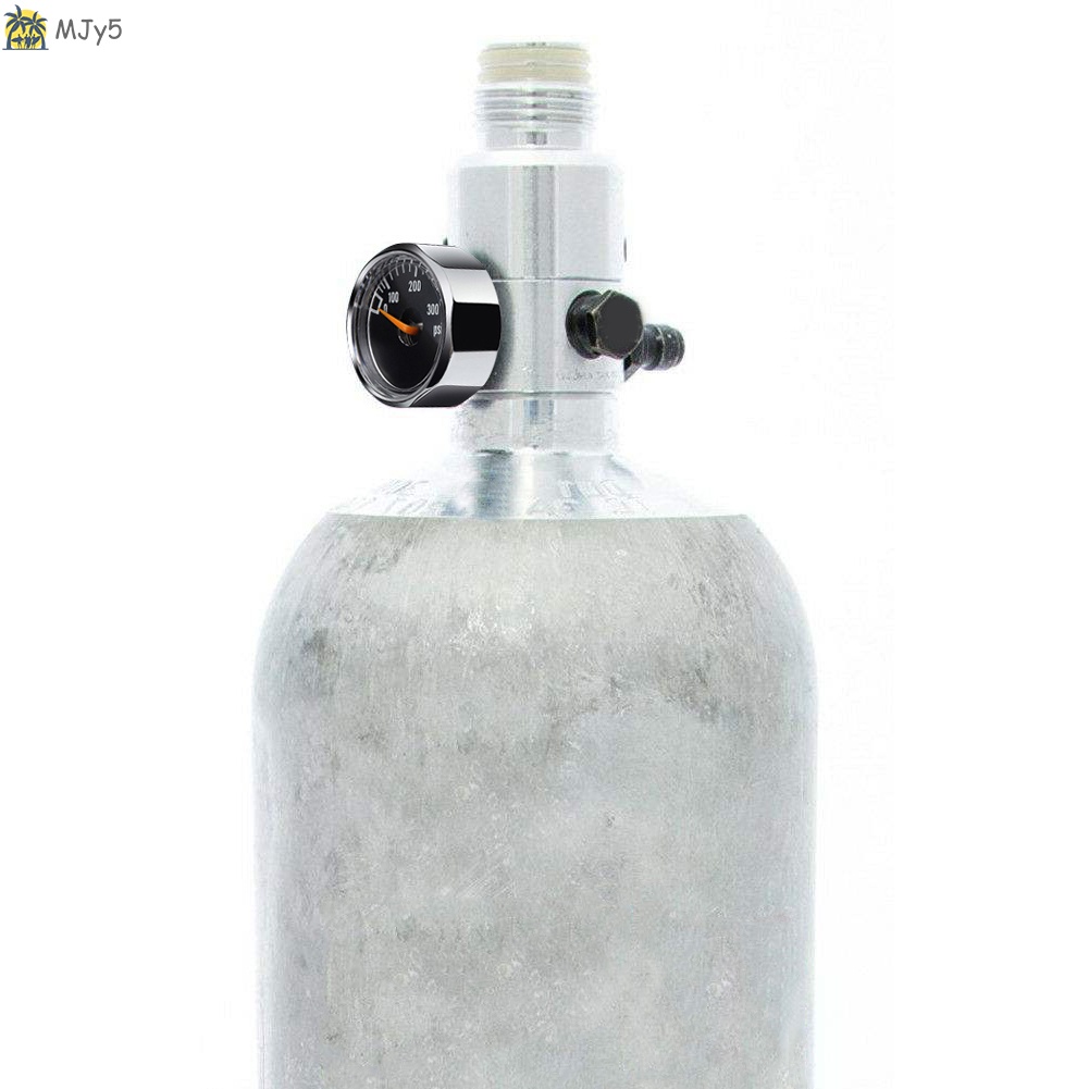 Set 2 Đồng Hồ Đo Áp Suất Không Khí 25MM 300PSI CO2 PCP 25MM 300PSI Mini Micro