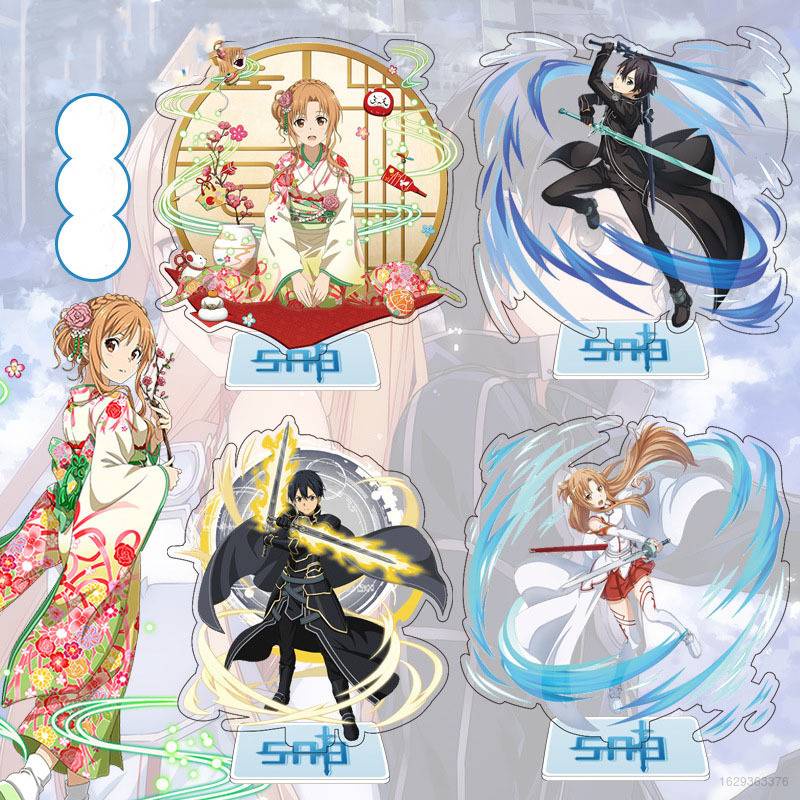 Mô hình nhân vật Kirigaya Kazuto Yuuki Asuna 16cm hoạt hình Sword Art Online