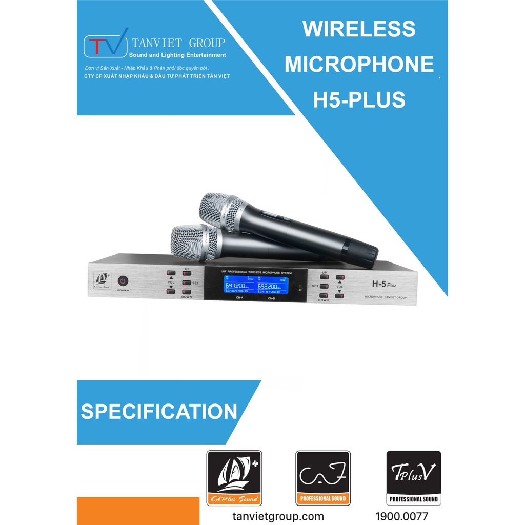 Wireless Microphone CAF-CAPLUS H5 Plus