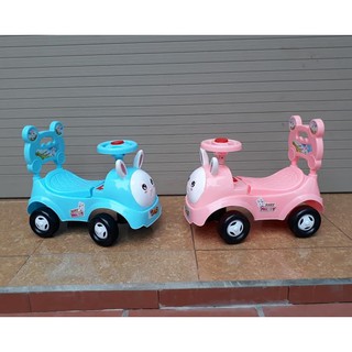 [Shopee giá rẻ] Xe bơi lắc chòi chân cho bé hình thỏ (có nhạc còi + tựa lưng + thùng chứa đồ)