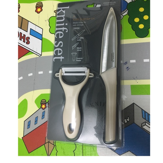 🍓🍓BỘ DAO CÓ NẮP ĐẬY COOKPLUS LOCK&LOCK-CKK502