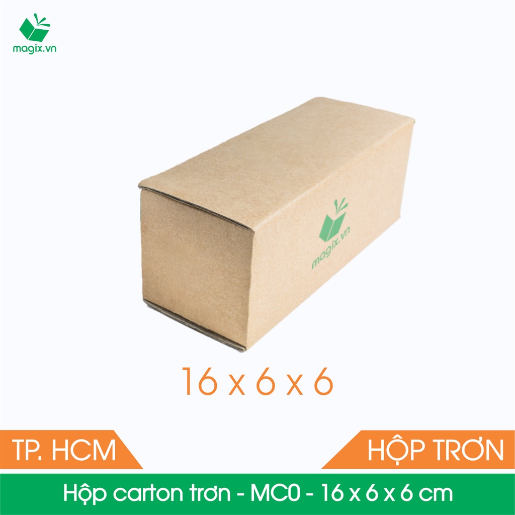 MC0 - 16x6x6 cm - 600 Thùng hộp carton trơn đóng hàng