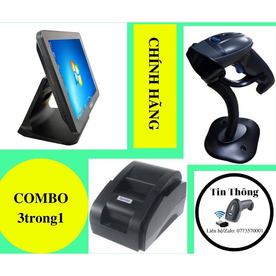 COMBO TRỌN BỘ POS TÍNH TIỀN-Máy Tính Tiền [ CHO CÁC CỬA HÀNG MỚI ]