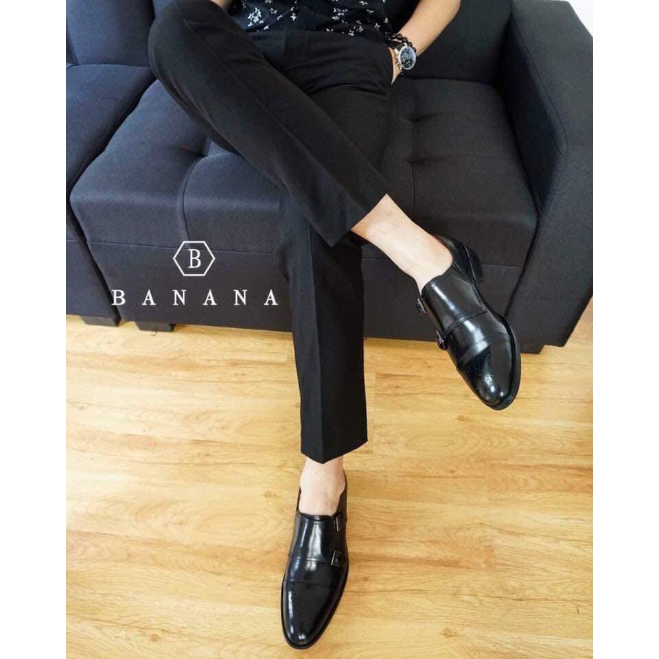 quần tây đen hàn quốc form slim fit | BigBuy360 - bigbuy360.vn