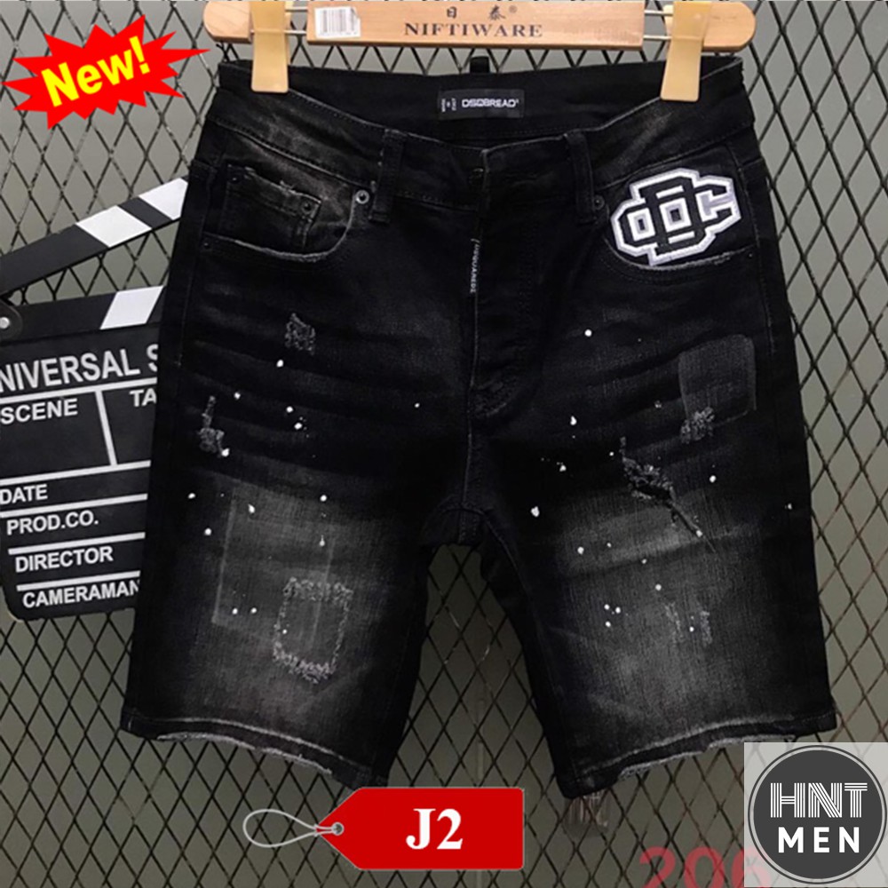 Sỉ Quần Short Nam VNXK, Co Dãn, Short Jean Nam Phong Cách Hàn Quốc, Ống Côn, Trẻ Trung, Năng Động Mã J2