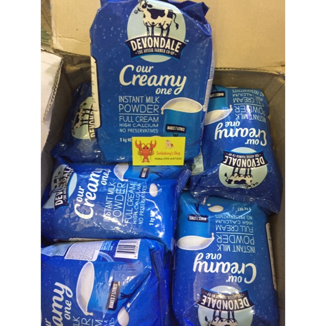 Sữa Devondale nguyên kem 1kg