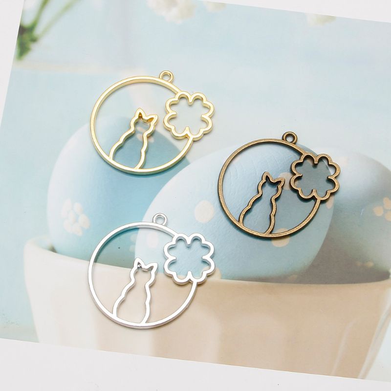 Set 5 Mặt Dây Chuyền Hình Mèo Xinh Xắn