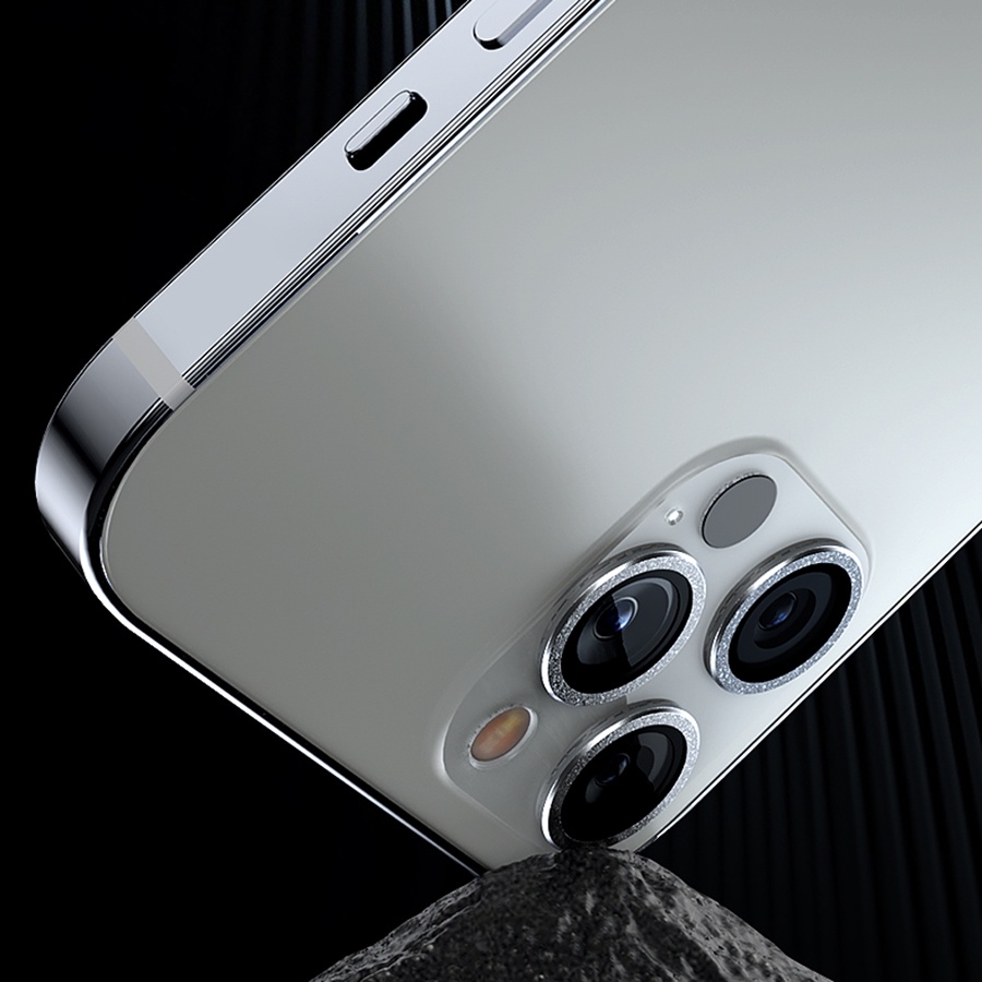 Miếng dán đính đá bảo vệ ống kính camera cho iPhone 13 12 11 Pro Max / 13