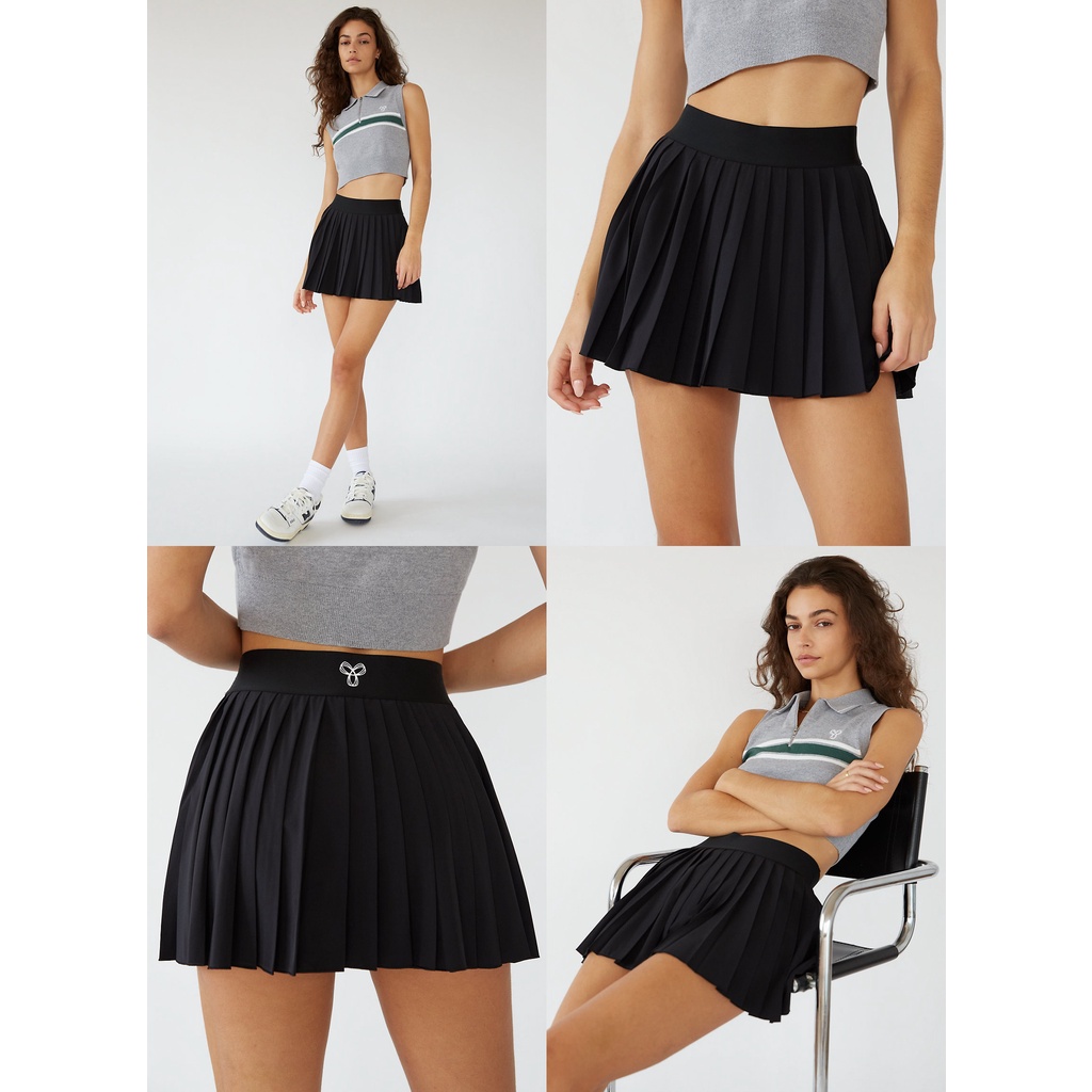 Chân váy tennis lưng cao TNA xếp ly nhánh Wilfred 94644 97731 79172