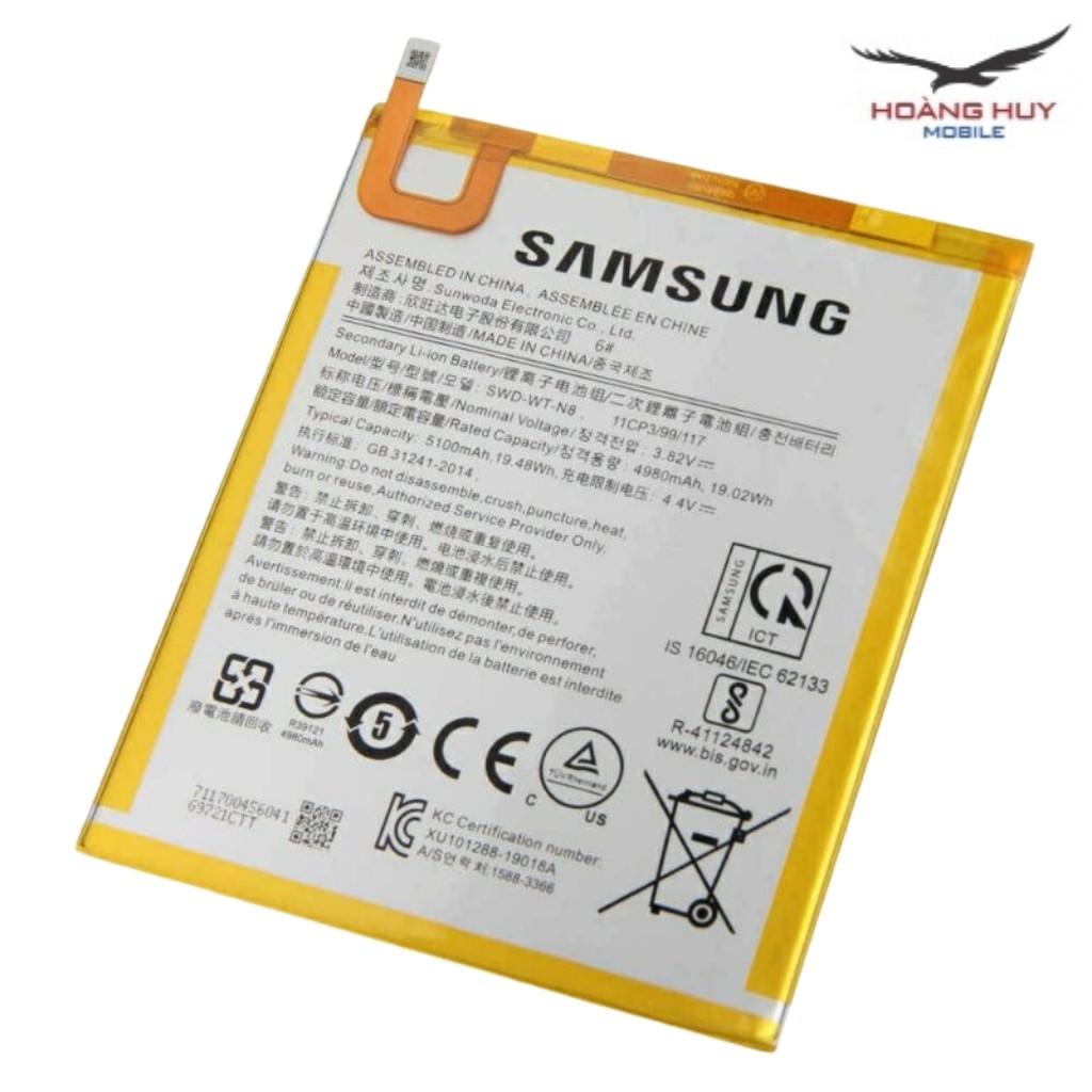 Pin Samsung T295,T290,Tad A 8.0,SWD-WT-N8 Dung Lượng 5100mAh Hàng Zin Nhập Khẩu Bảo Hành 6 Tháng 1 Đổi 1