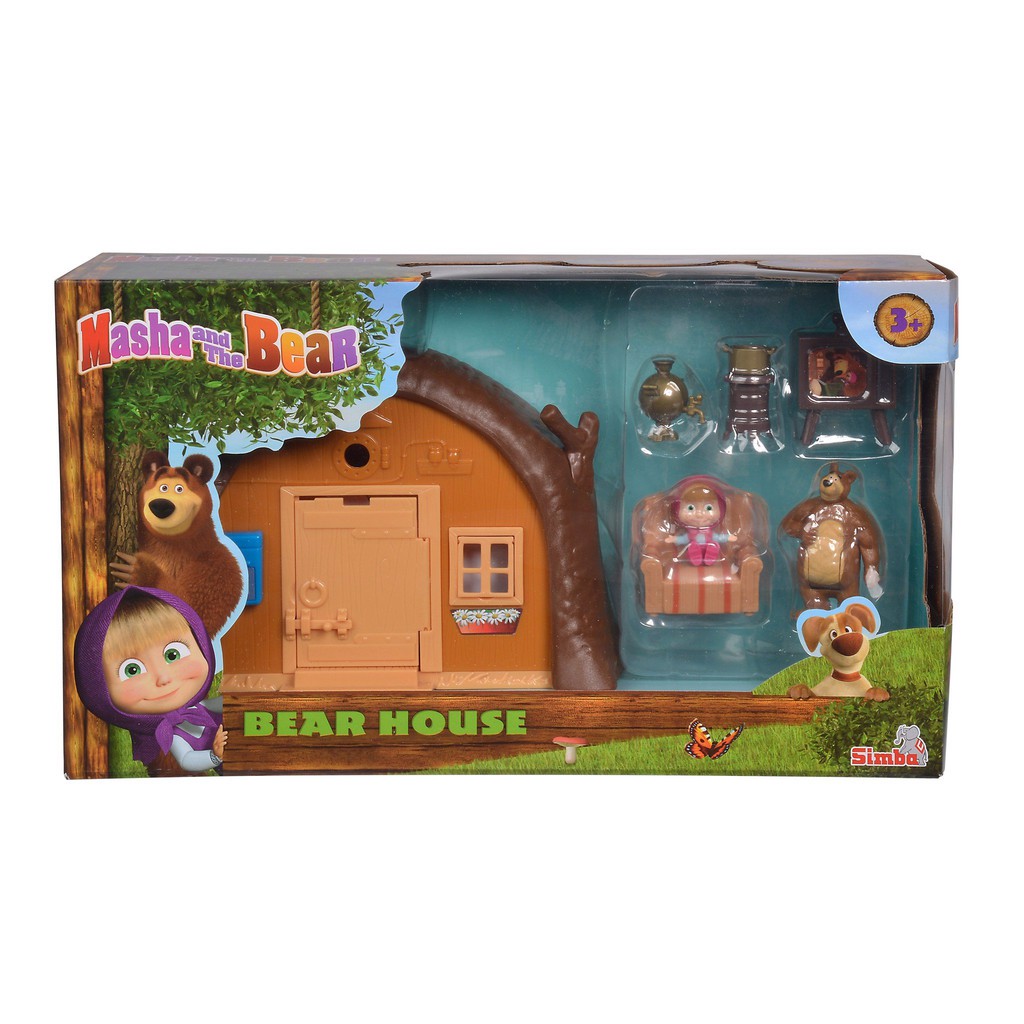 Đồ Chơi Ngôi Nhà Gấu MASHA AND THE BEAR Masha Playset "Bear's House" 109301632 - Simba Toys Vietnam