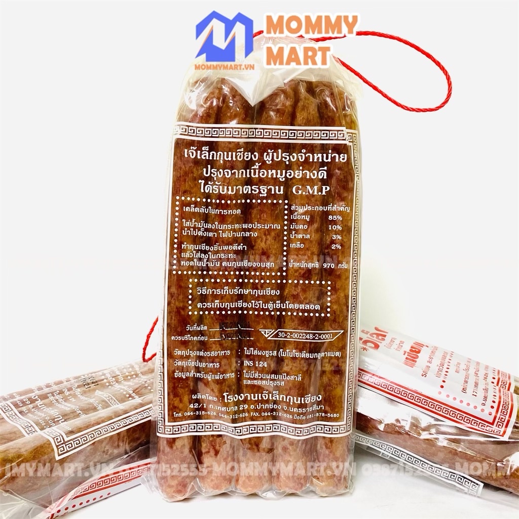 Lạp xưởng Thái Lan siêu ngon gói 1kg hút chân không, Lạp xưởng Thái, Lạp sườn Thái nhập khẩu trực tiếp Mommymart | BigBuy360 - bigbuy360.vn