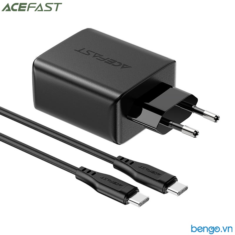 Sạc Nhanh ACEFast A13 PD3.0 65W 3 Cổng USB-C+USB-C+USB-A (EU) - Bảo Hành 18 Tháng