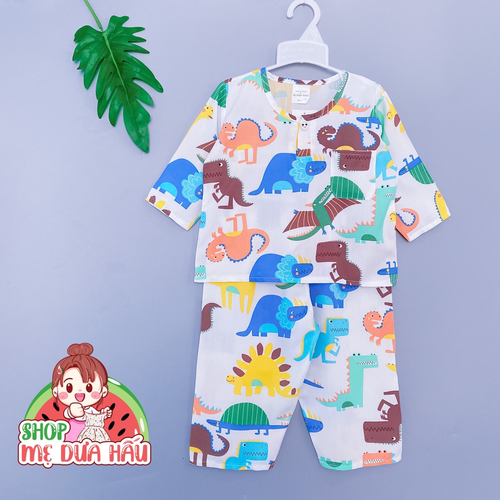 Bộ bé trai vải lanh, quần áo bé trai, đồ tole bé trai cao cấp size 8-32kg shop mẹ dưa hấu