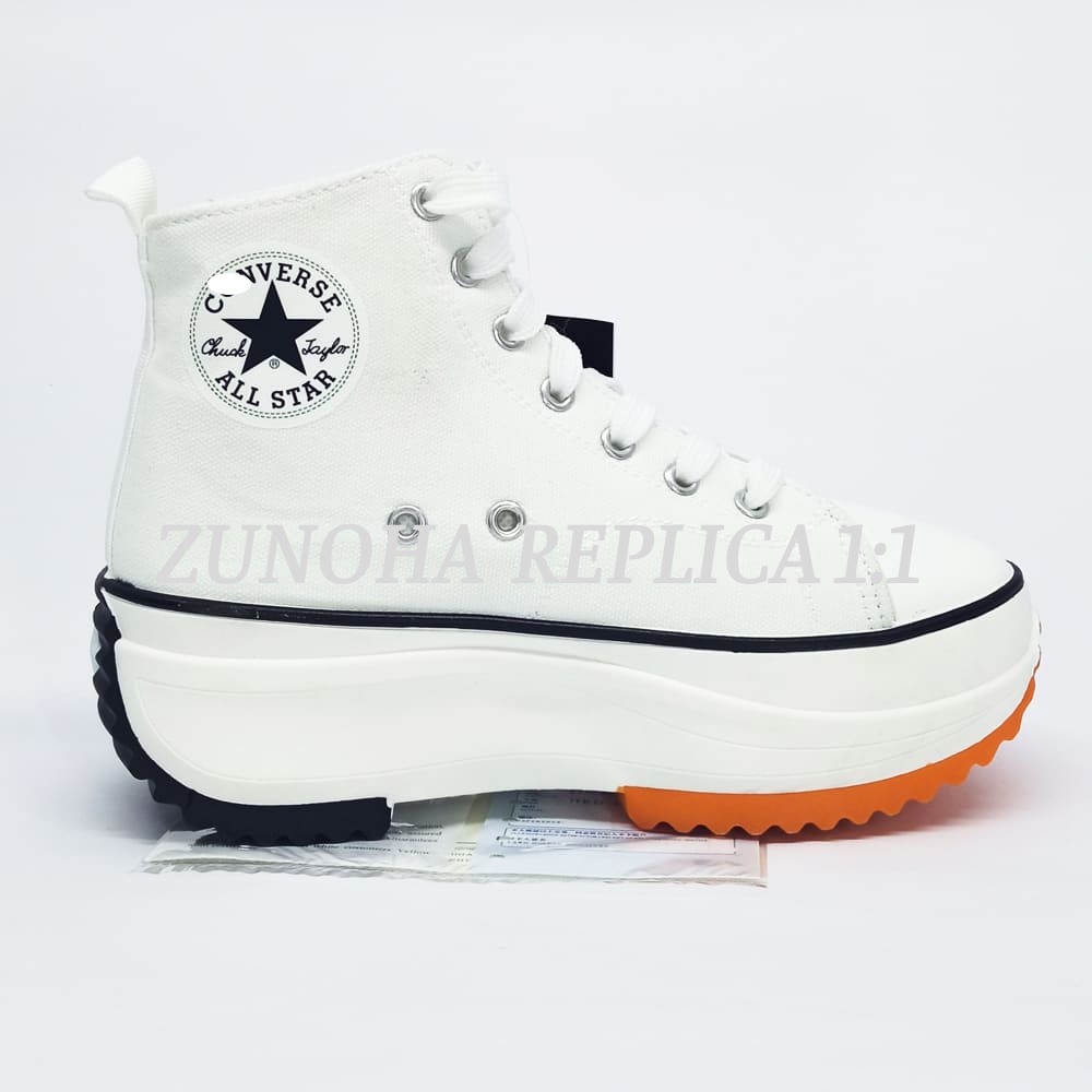 Giày thể thao nữ nam sneaker (BẢN TRUNG) CON VỚT Trắng cổ cao Z-E-P 1-1 LCV02