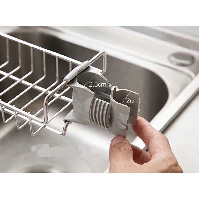 Giá Để Đồ Inox Cài Cạnh Vòi Nước Rửa Bát