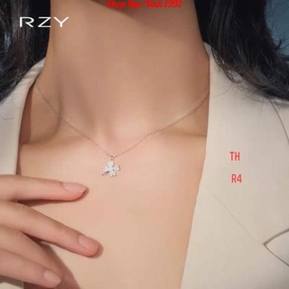 Dây chuyền mặt cỏ 4 lá , dây chuyền bạc.