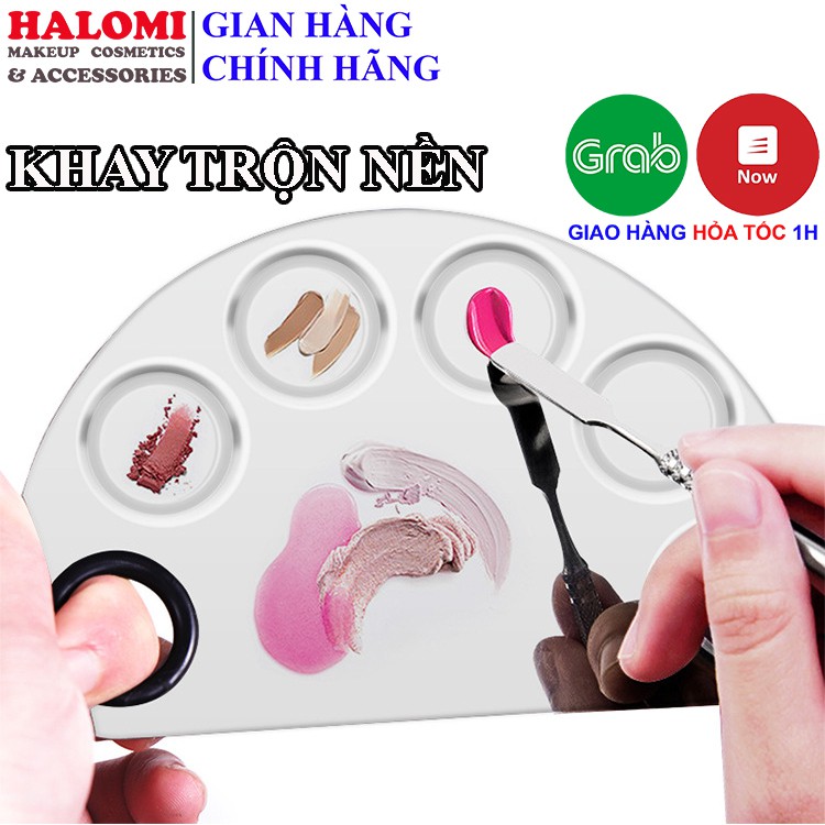 Khay Dụng Cụ Trộn Nền Bằng Thép Sáng Chính Hãng Chống Gỉ Kèm Cây Trộn