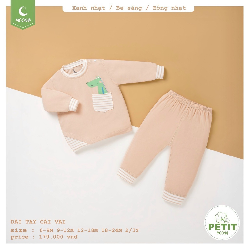 Bộ dài tay Moon chất petit cao cấp
