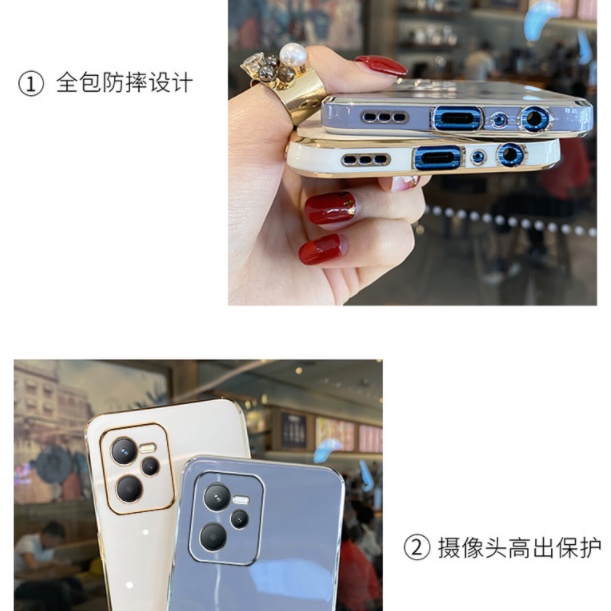 Ốp lưng realme C35 Ốp Điện Thoại Thời Trang Sang Trọng Cho Realme 9i 6 6pro XT 5 5pro 7pro ZB