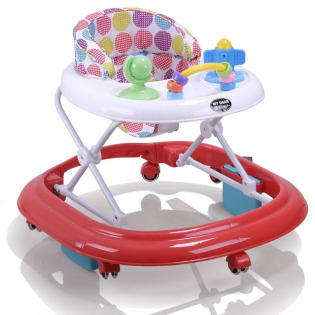 Offer 2 In 1 Baby Walker Rocker My Dear 0 8 Wheels With Music Baby Walker Murah