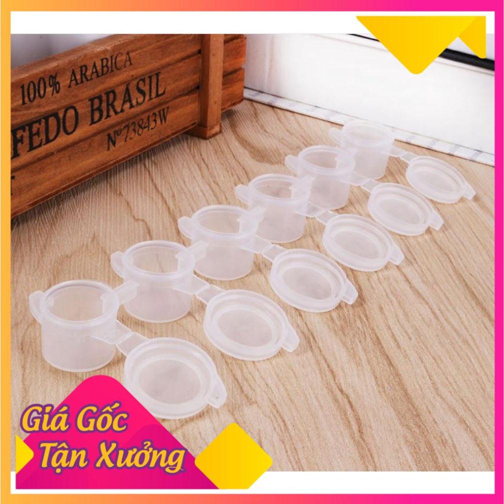 6 hủ nhựa đựng màu 2ml, 3ml, 5ml - Vỉ nhựa đựng màu - MỘC XINH
