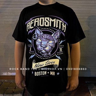 (L, XL) ÁO AEROSMITH - ROCK BAND TEE - ÁO PHÔNG THUN NHẠC ROCK UNISEX