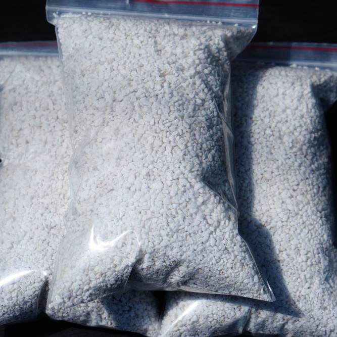 Đá Perlite dùng trộn giá thể trồng sen đá, xương rồng, giữ ẩm và chất dinh dưỡng, thoáng đất trồng cực tốt