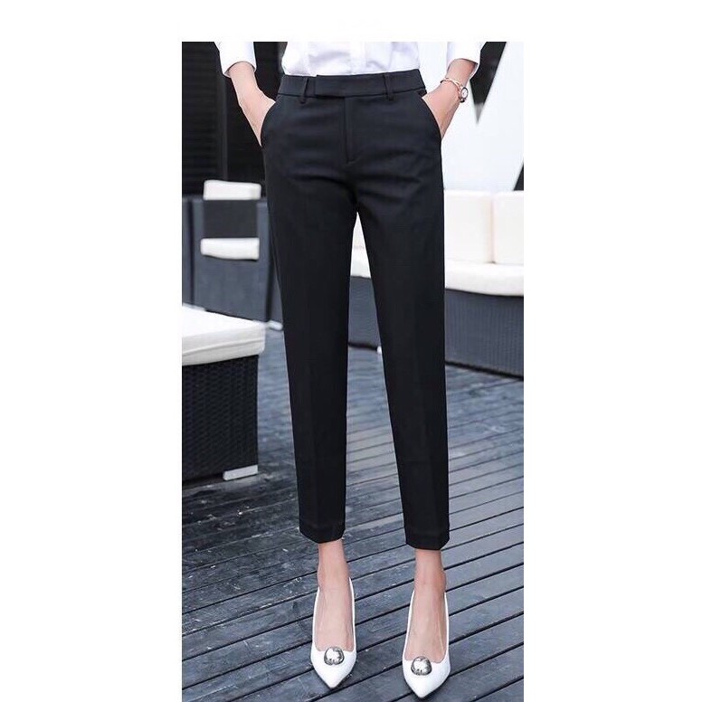 [Mã WAMST112 giảm 25k đơn 150k] Quần âu nữ vải trượt nhung Hàn cao cấp(siêu cao cấp) | BigBuy360 - bigbuy360.vn