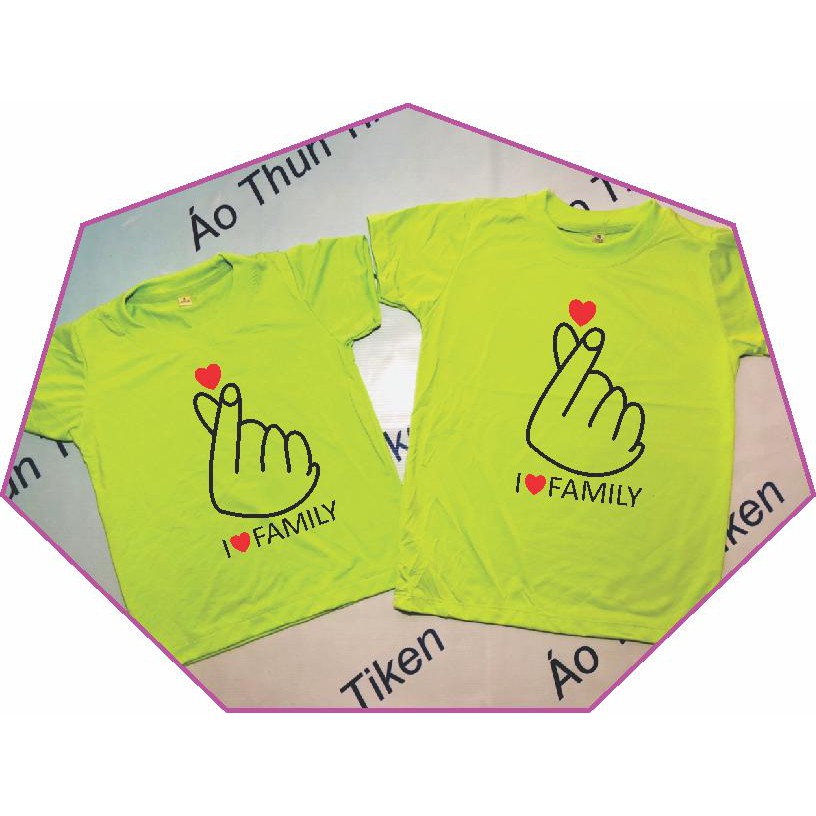ÁO THUN GIA ĐÌNH IN THẢ TIM SIÊU HÓT SIÊU ĐẸP