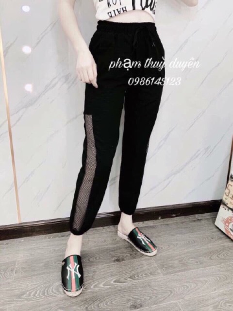 Quần đũi tơ pha lưới hàng mới Hanna