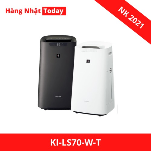 Máy lọc không khí Sharp KI-LS70-W-T (55m2) nội địa Nhật, bắn tia IONplasma trực tiếp để khử mùi, diệt khuẩn