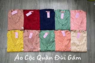 Đồ Bộ Pijama Lụa Gấm Quần Đùi