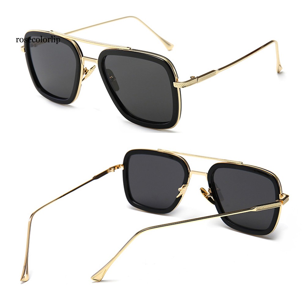 Kính mát nam gọng vuông chống tia UV kiểu dáng retro thời trang