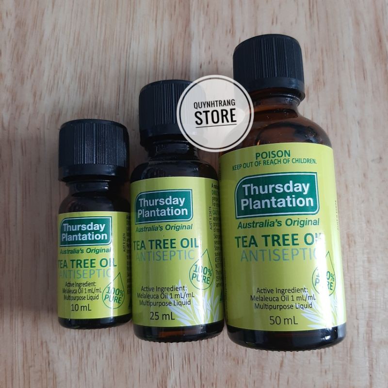 Tinh dầu tràm trà nguyên chất Úc Tea Tree Thursday Plantation 10ml 25ml 50ml