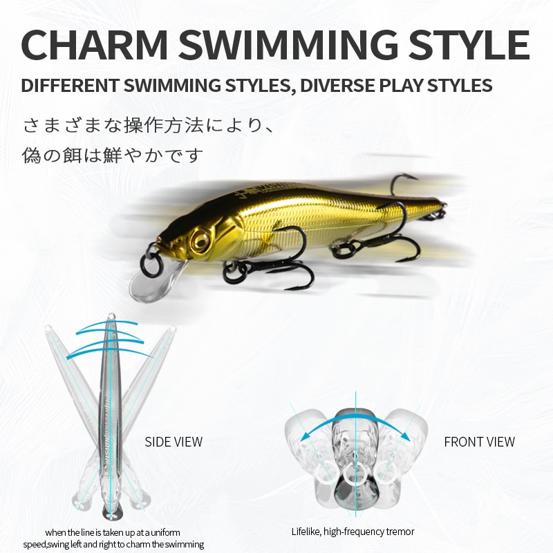 Mồi Giả Câu Cá Chuyên Nghiệp BEARKING 9.8cm 10g SP 2.1m