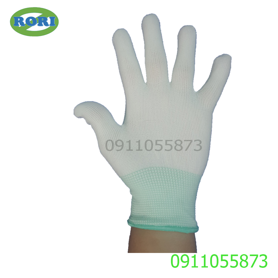 [Rẻ vô địch] Combo 10 đôi Găng  tay phòng sạch không phủ PU (găng mút trắng)- găng bảo hộ lao động
