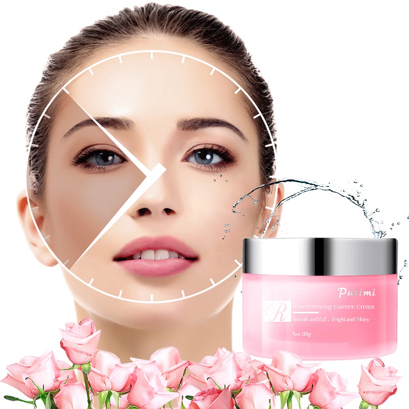 Kem Dưỡng Da Mặt Hoa Hồng Tinh Chất Trẻ Hóa Kem Dưỡng Ẩm Làm Mịn Da Mặt Sáng Trắng Da Mặt JULYSTAR