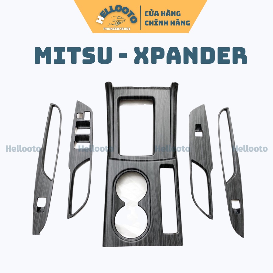 Ốp Nội Thất Vân Đá/Carbon Xe Xpander 2018 đến 2022 Cao Cấp Chất Liệu Nhựa ABS - 5 chi tiết (Tặng Kèm Keo Tăng Dính)