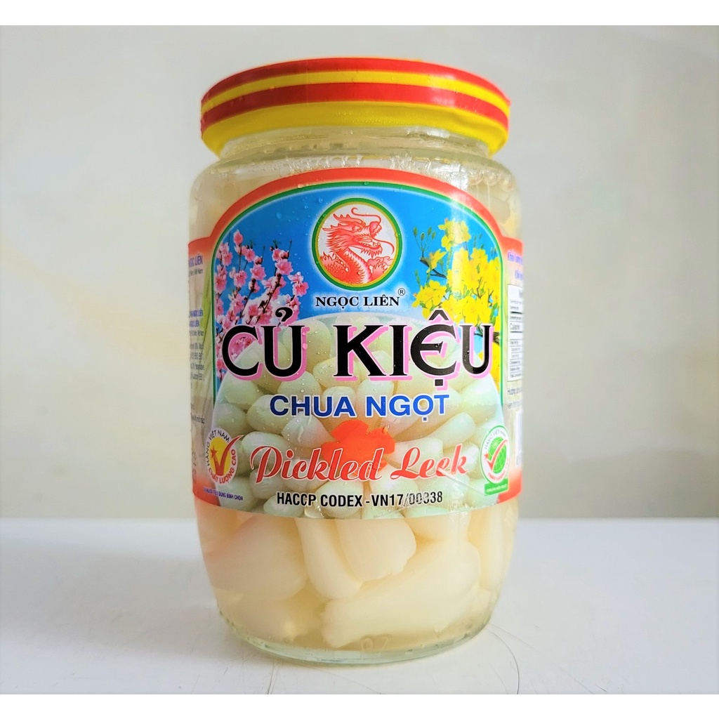 [Lọ 390g] CỦ KIỆU NGÂM CHUA NGỌT [VN] NGỌC LIÊN Pickled Leek