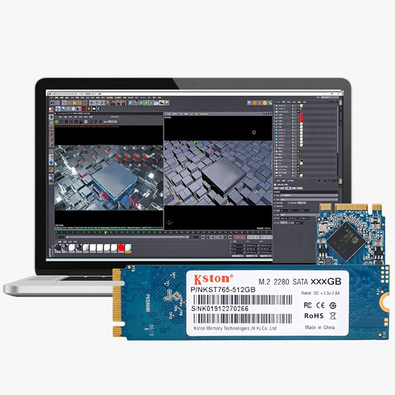 Kston 64GB SSD M.2 NGFF 2280 SATA 6Gb/S 3D NAND TLC 500MB/S Notebook Desktop Internal Solid State Drive | BigBuy360 - bigbuy360.vn