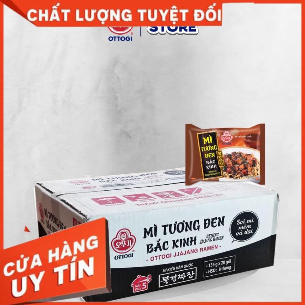 New -  Thùng 20 gói Mì tương đen Bắc Kinh Ottogi 135gx20 - Siêu hot.