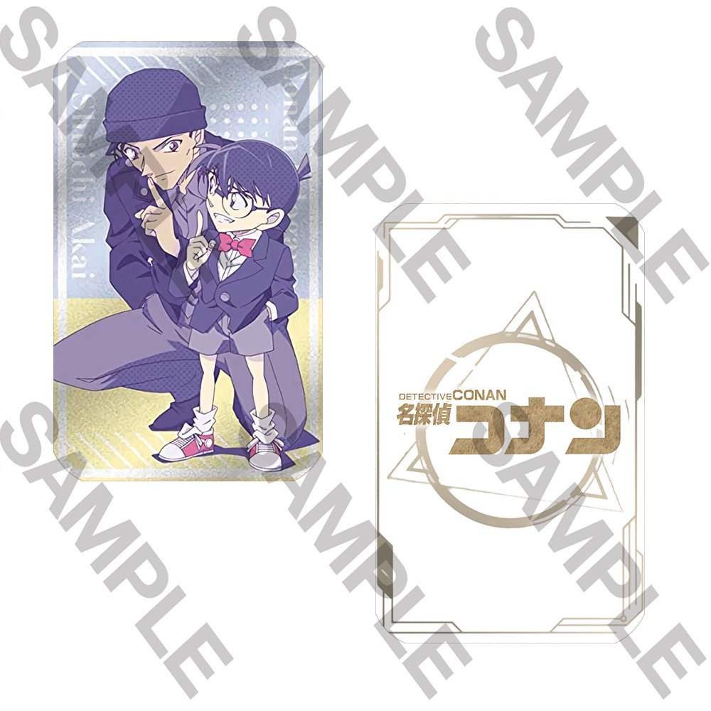 Ảnh card bo góc in hình THÁM TỬ LỪNG DANH CONAN Detective Conan NGỒI GHẾ ver thẻ bo viền 5*8cm anime chibi