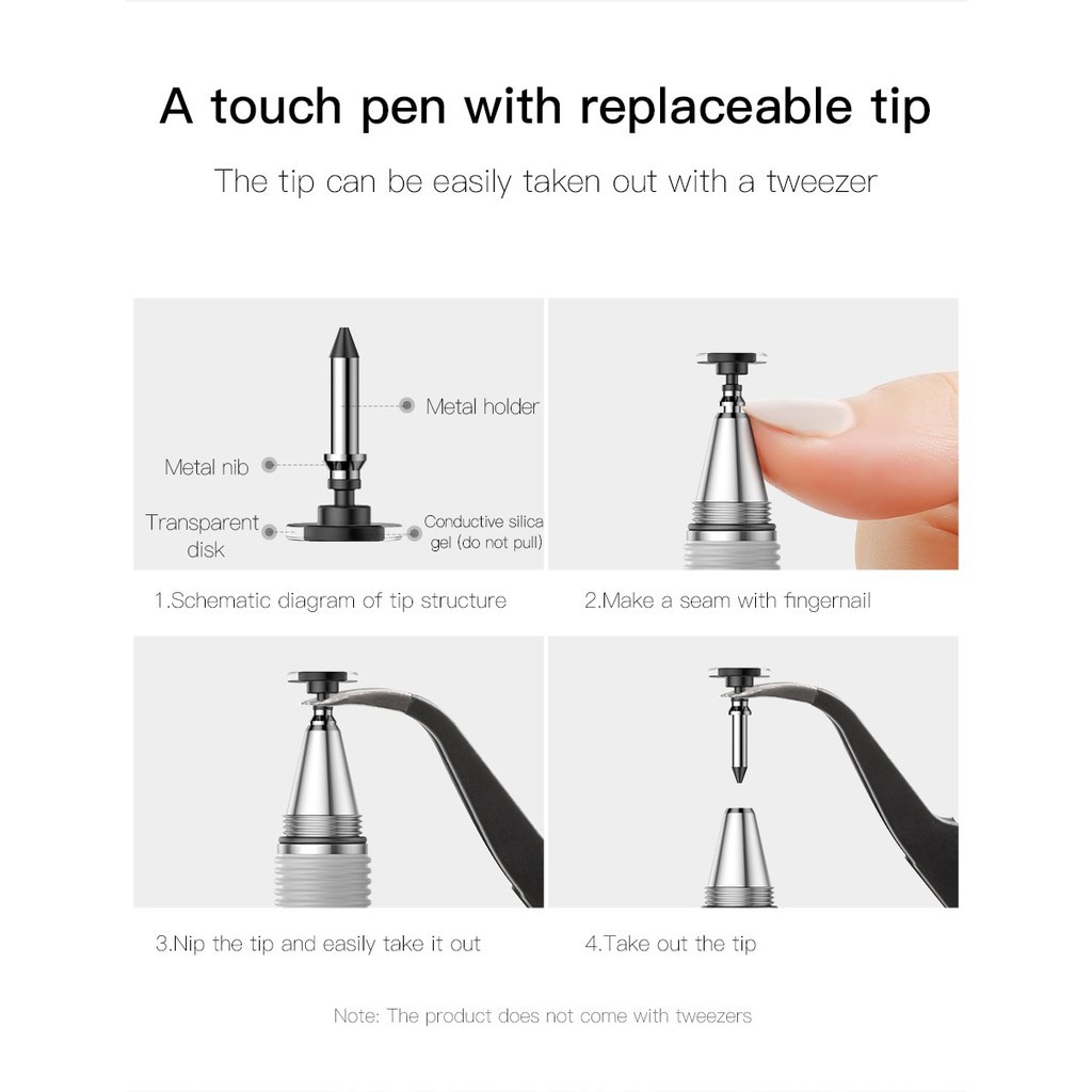 BÚT CẢM ỨNG IPHONE IPAD ANDROID ĐIỆN THOẠI MÁY TÍNH BẢNG 2 TRONG 1 BASEUS HOUSEHOLD PEN BÚT CẢM ỨNG ĐIỆN DUNG | BigBuy360 - bigbuy360.vn