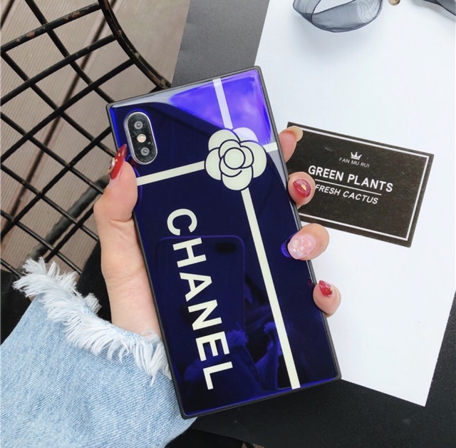 ỐP LƯNG KÍNH VUÔNG HOẠ TIẾT HÀNG HIỆU IP 6 6plus 7plus X