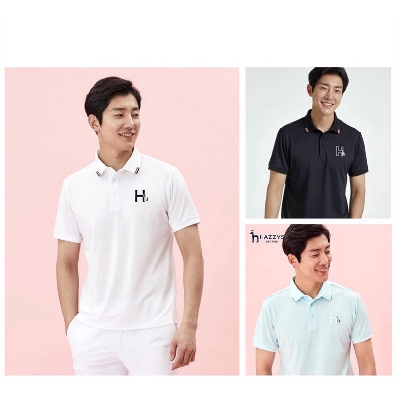 Áo golf nam Hazzys cộc tay phông thể thao golf thoáng khí thấm hút mồ hôi cực tốt [ GOLF NHẬP KHẨU ]